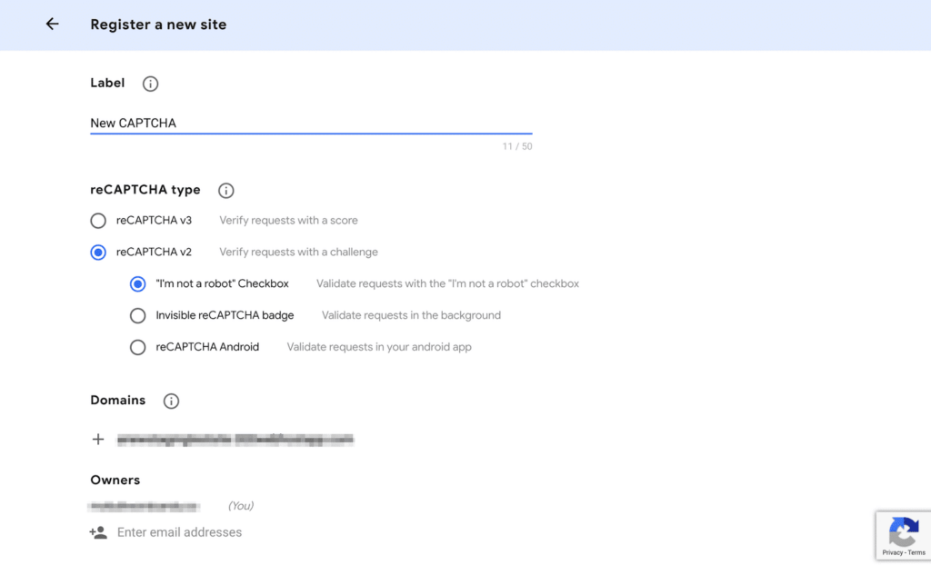 WordPress reCAPTCHA