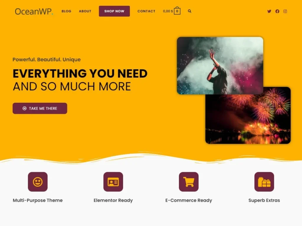 Ocean WP-fastest-wordpress-theme