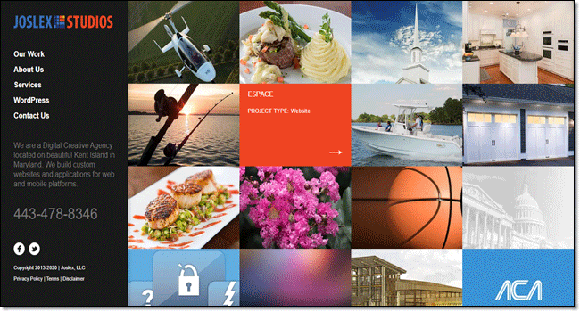Joselex - custom WordPress website design services