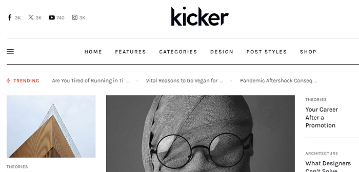 Kicker multipurpose theme