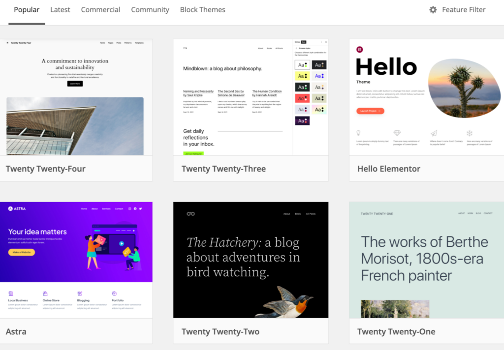 One-Page Website theme
