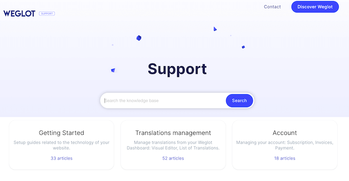 Weglot review - Support