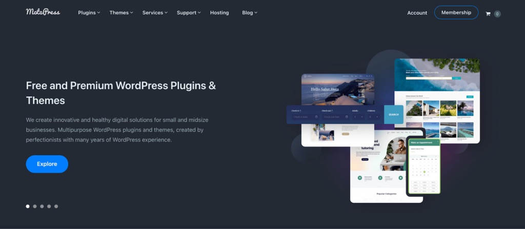 Generatore di pagine Motopress