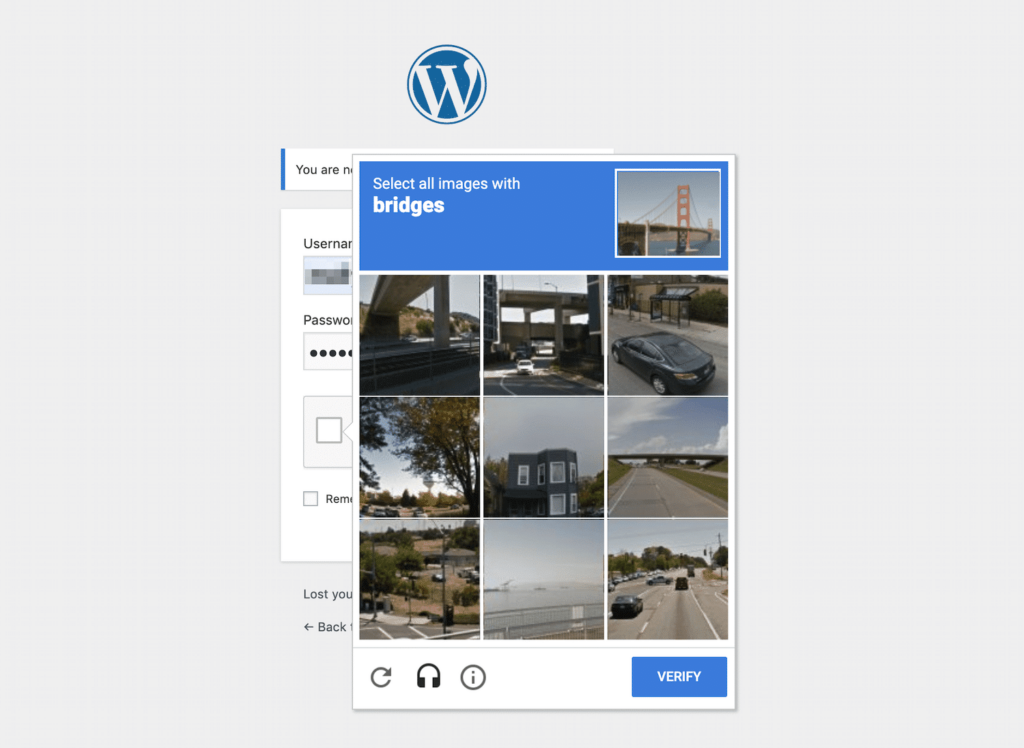 WordPress reCAPTCHA