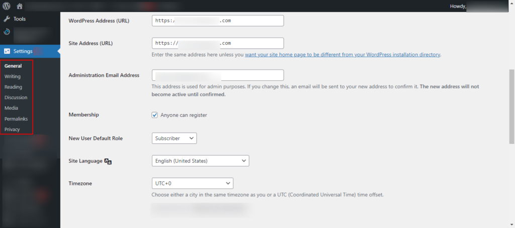 wordpress-general-settings