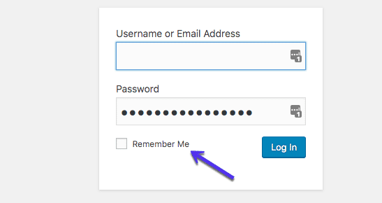 Remember Me_WordPress Login URL