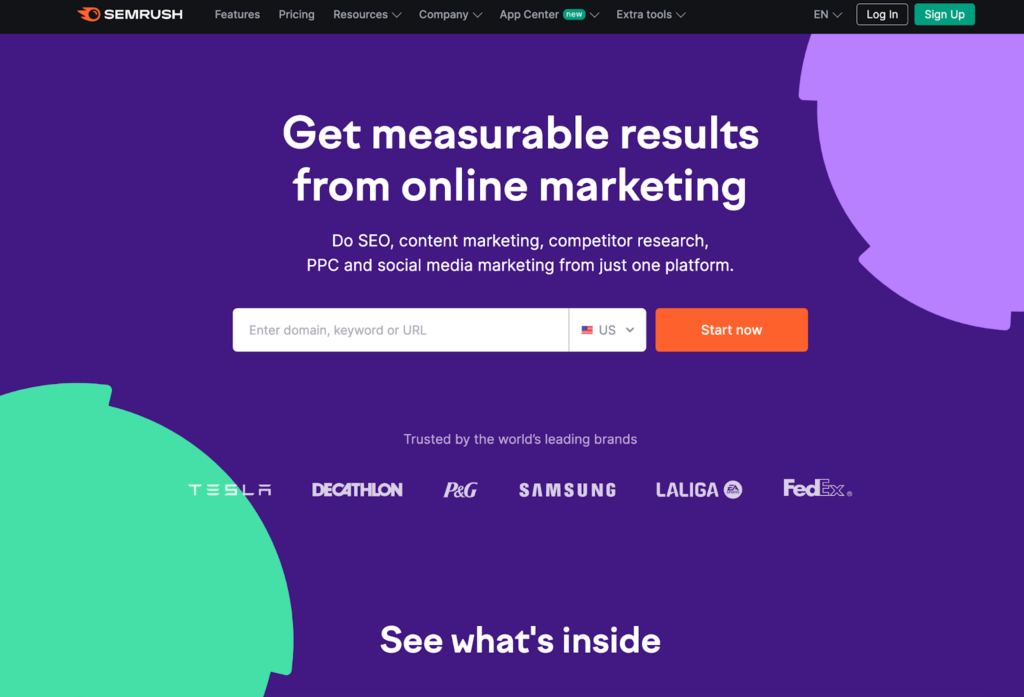 SEMrush_Site Reputation Management Tools