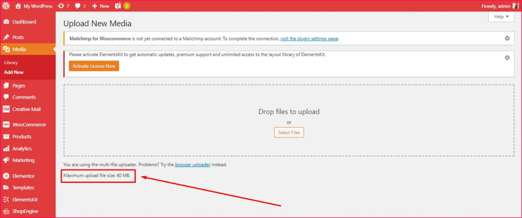 Increase WordPress Memory Limit