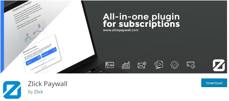 WordPress Paywall Plugins_Zlick Paywall