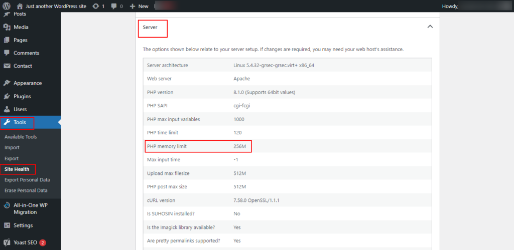 PHP-memory-limit-worpdress
