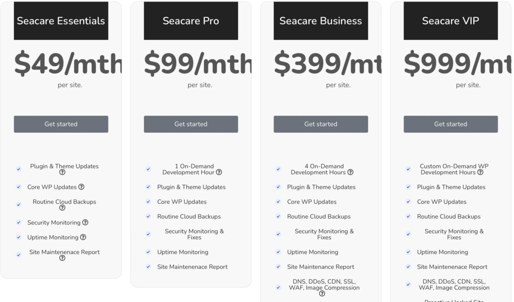 WordPress development agency pricing