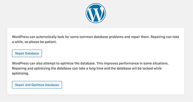repair-fix-wordpress-database