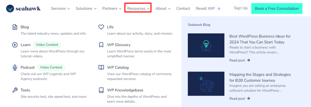 seahawk-resource-page