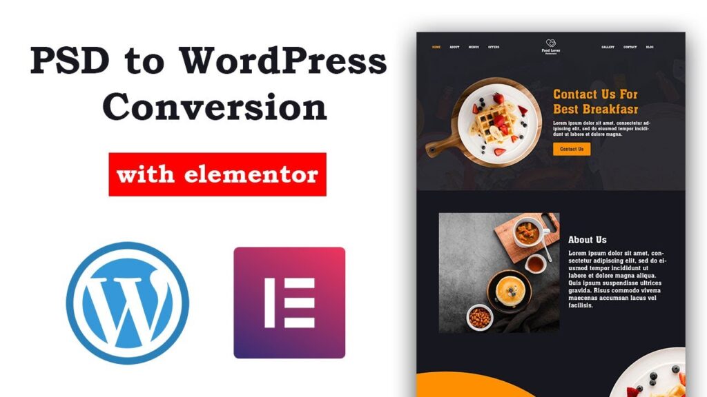 PSD a WordPress con Elementor