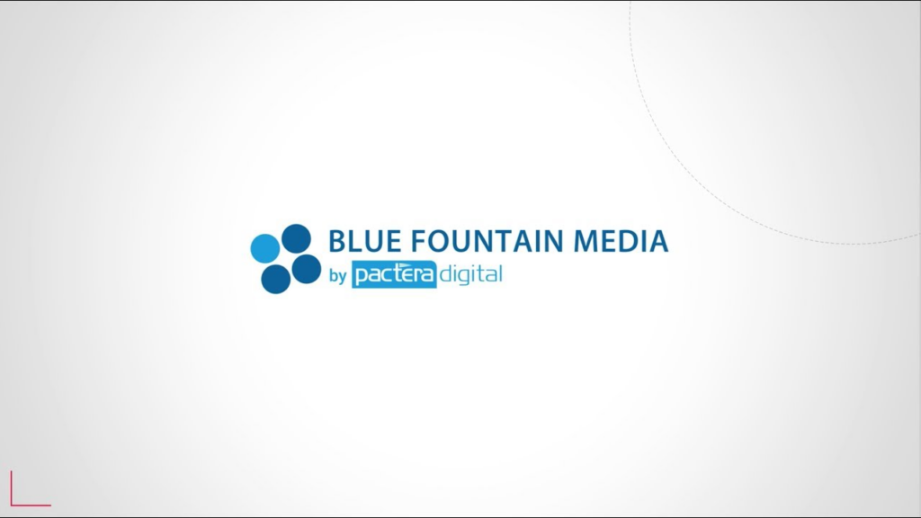 Blue fountain