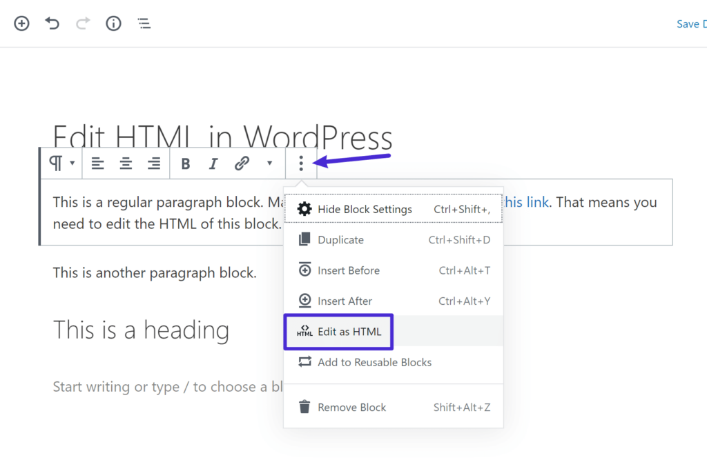 HTML-WordPress