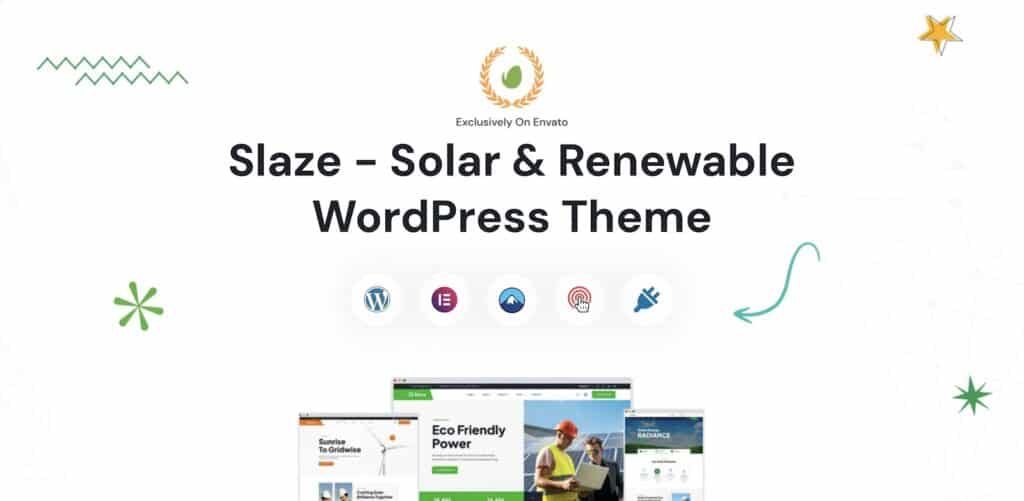 slaze - solar energy website theme