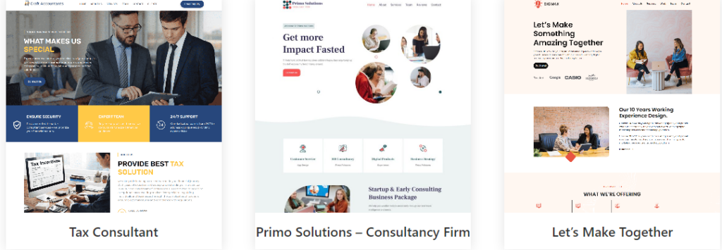 Consulting templates