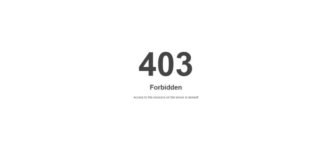 403-Forbidden-Error