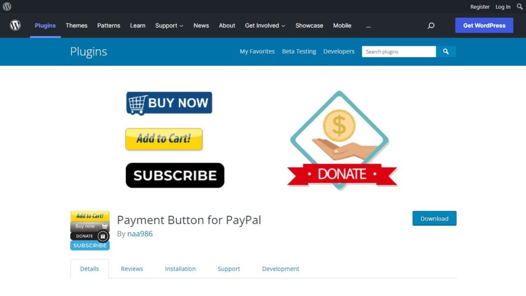 WordPress PayPal