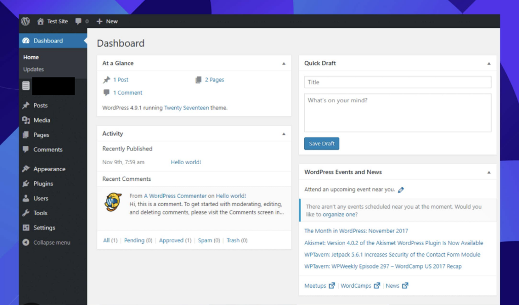 WordPress-dashboard