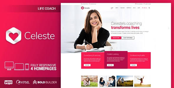Premium Life Coach WordPress theme