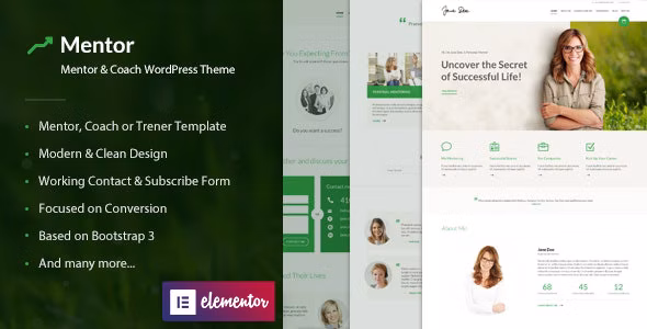 mentor - Premium Life Coach WordPress theme