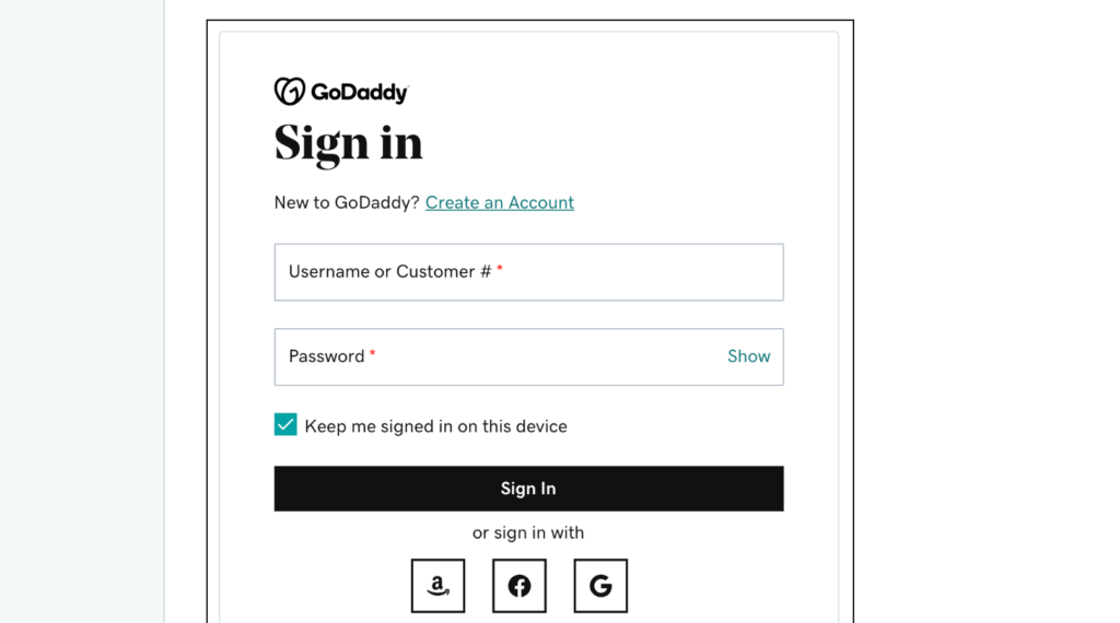 Email di Godaddy Business a Gmail