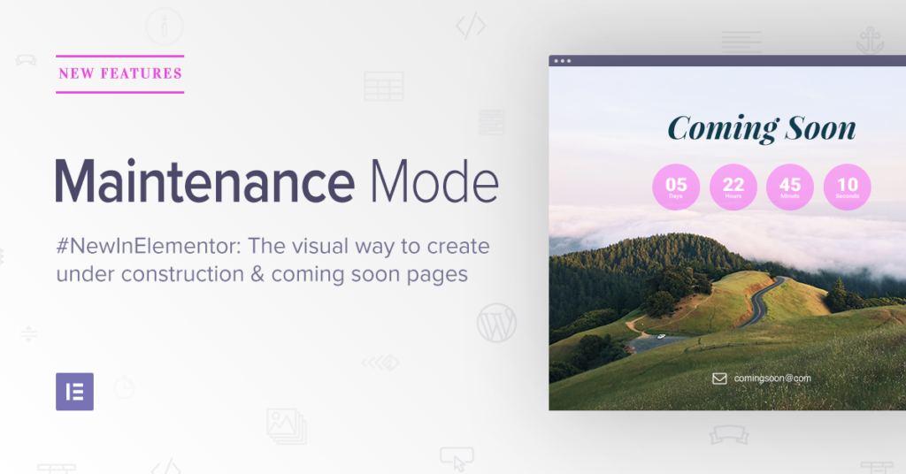 Elementor Maintenance Mode feature