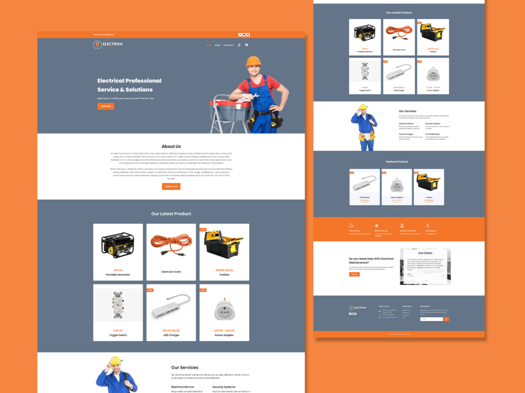 WordPress Electronic Store Theme