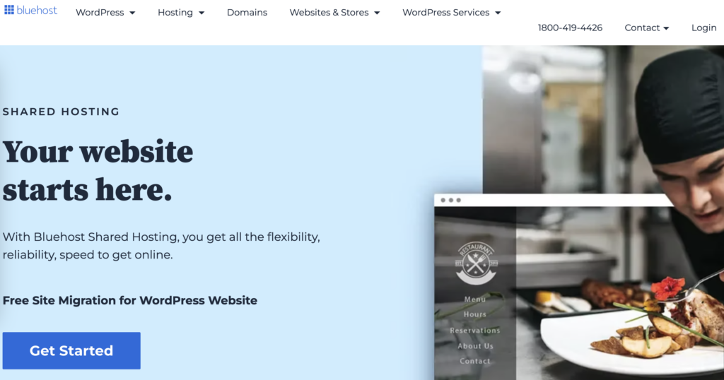 Bluehost-for-hosting-with-advanced-security