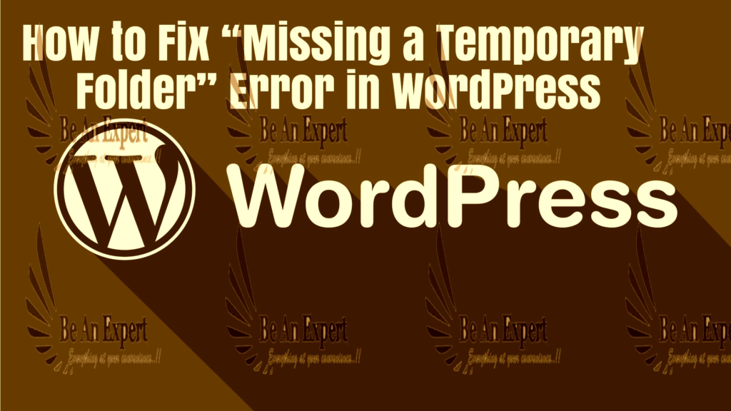 Alternative Solutions for Fixing the "Missing a Temporary Folder" Error
