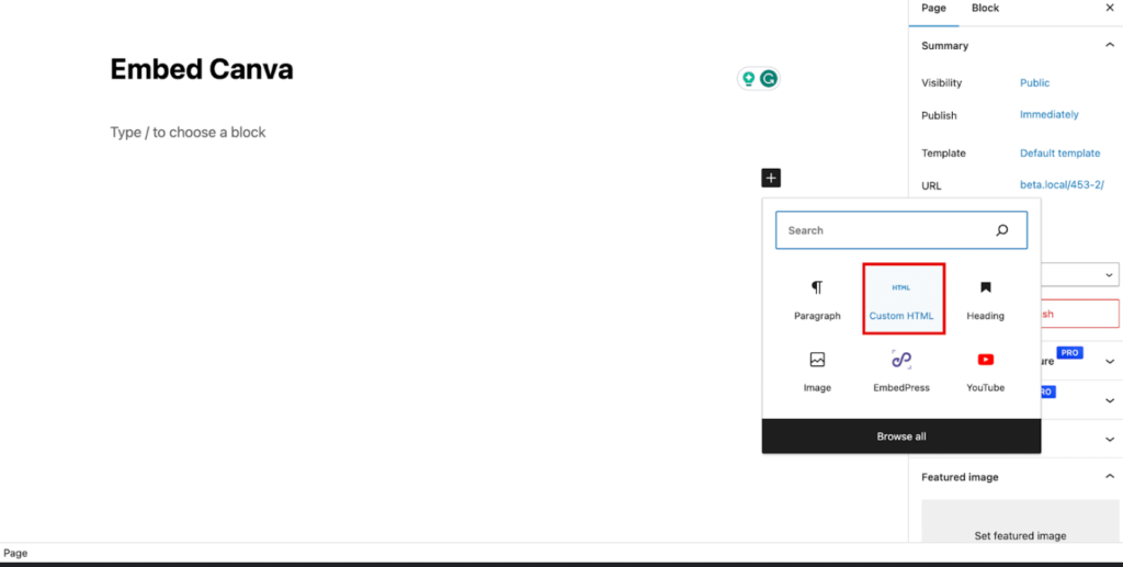 Embedding Canva Designs with HTML Code