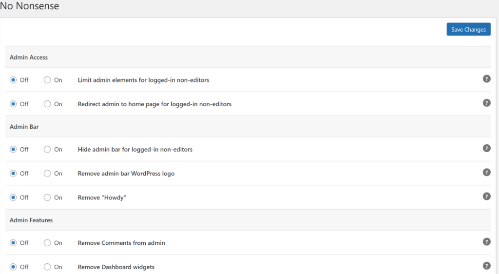 Remove Admin Bloat