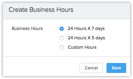 Managing Business Hours
