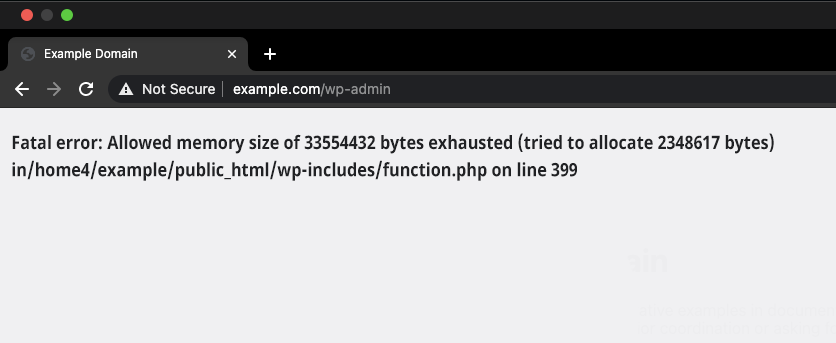 Prevent Tips for Memory Exhaustion in WordPress