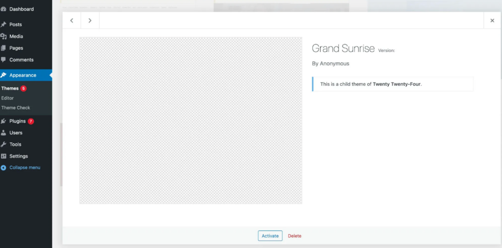 Create a Child Theme in WordPress Manually