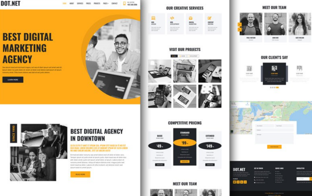 Features of a Creative Agency Website