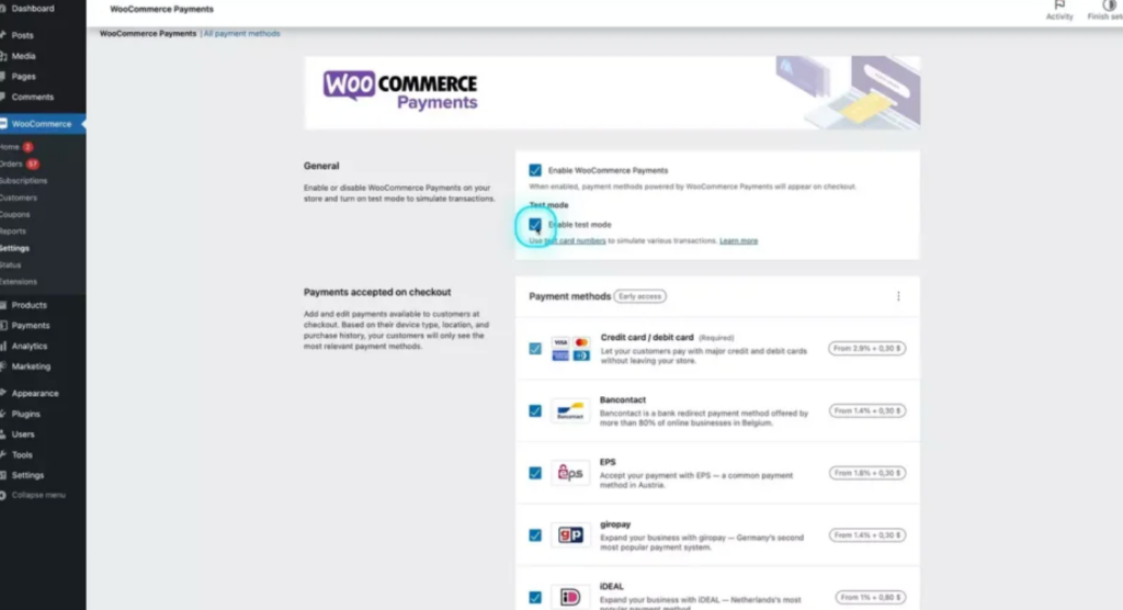 WooCommerce Test Mode