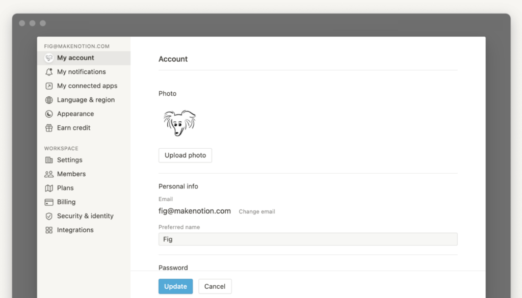 Impostazione Del Tuo Account Di Nozioni