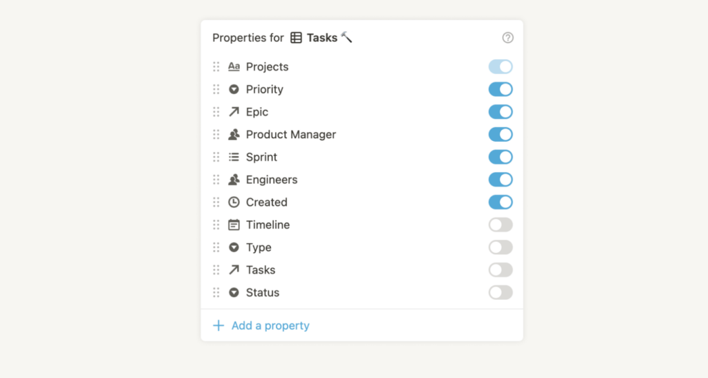 Proprietà Del Database Delle Nozioni Di Mappatura