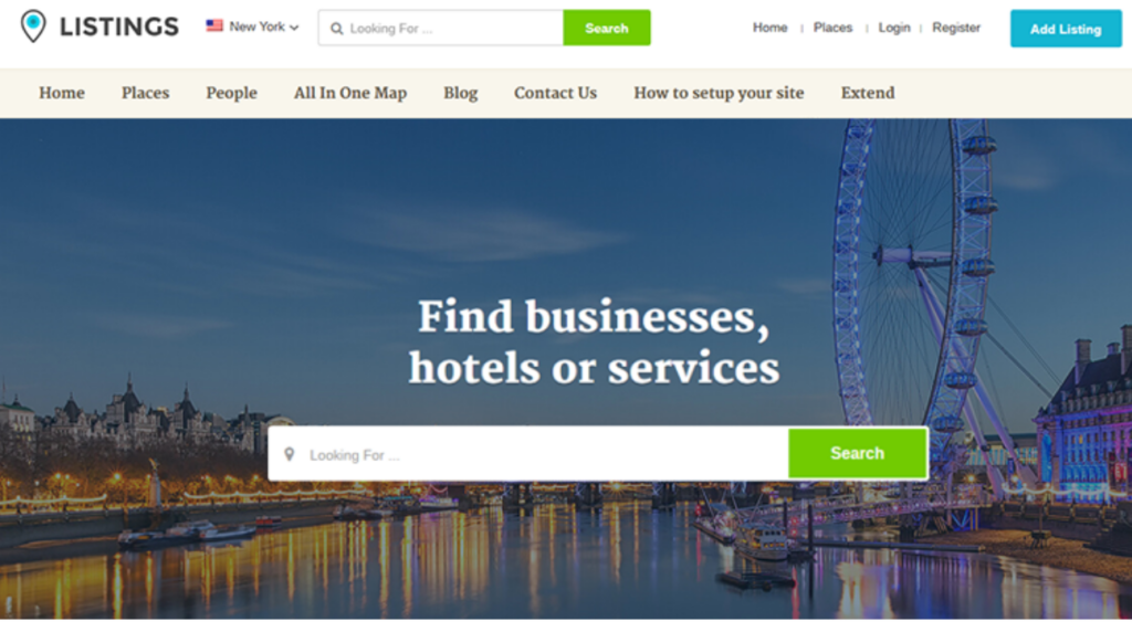WordPress Theme for Directories
