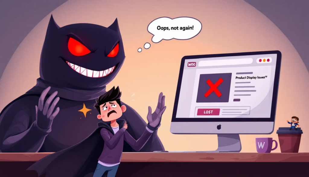 Steps to fix product display issues on WooCommerce shop page.