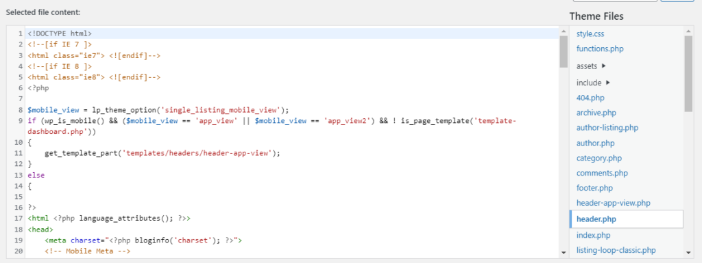 add logo in wordpress using the theme editor