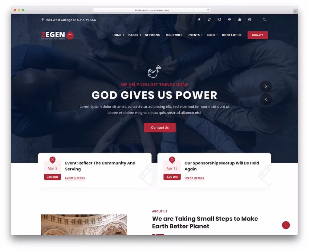 zegen-church-wordpress-theme