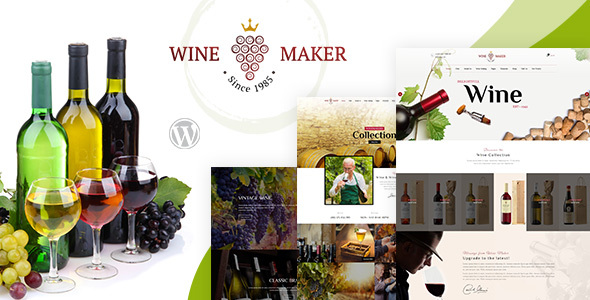 wine make website template