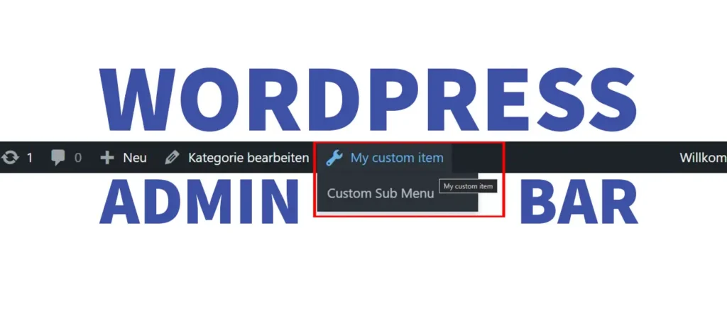 WordPress Admin Bar