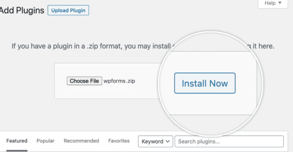 Install and Activate WPForms