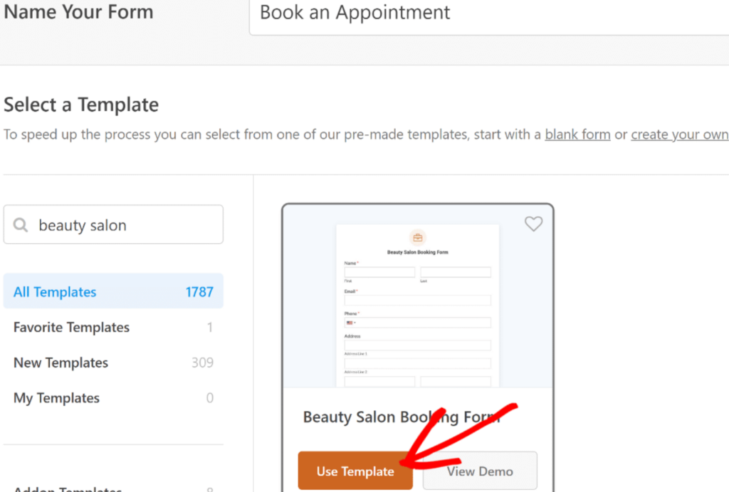 customize the Form
