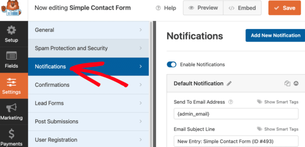 Configure Notifications